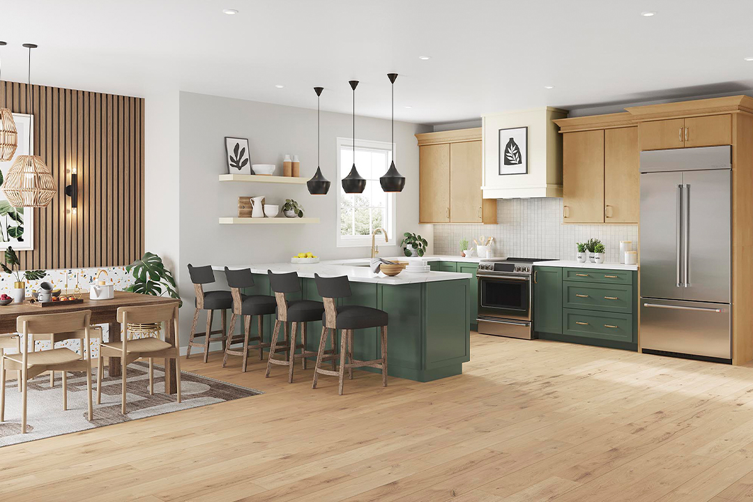 Sydney in Maple Rye and Painted Vanilla and Breckenridge in Painted Sage