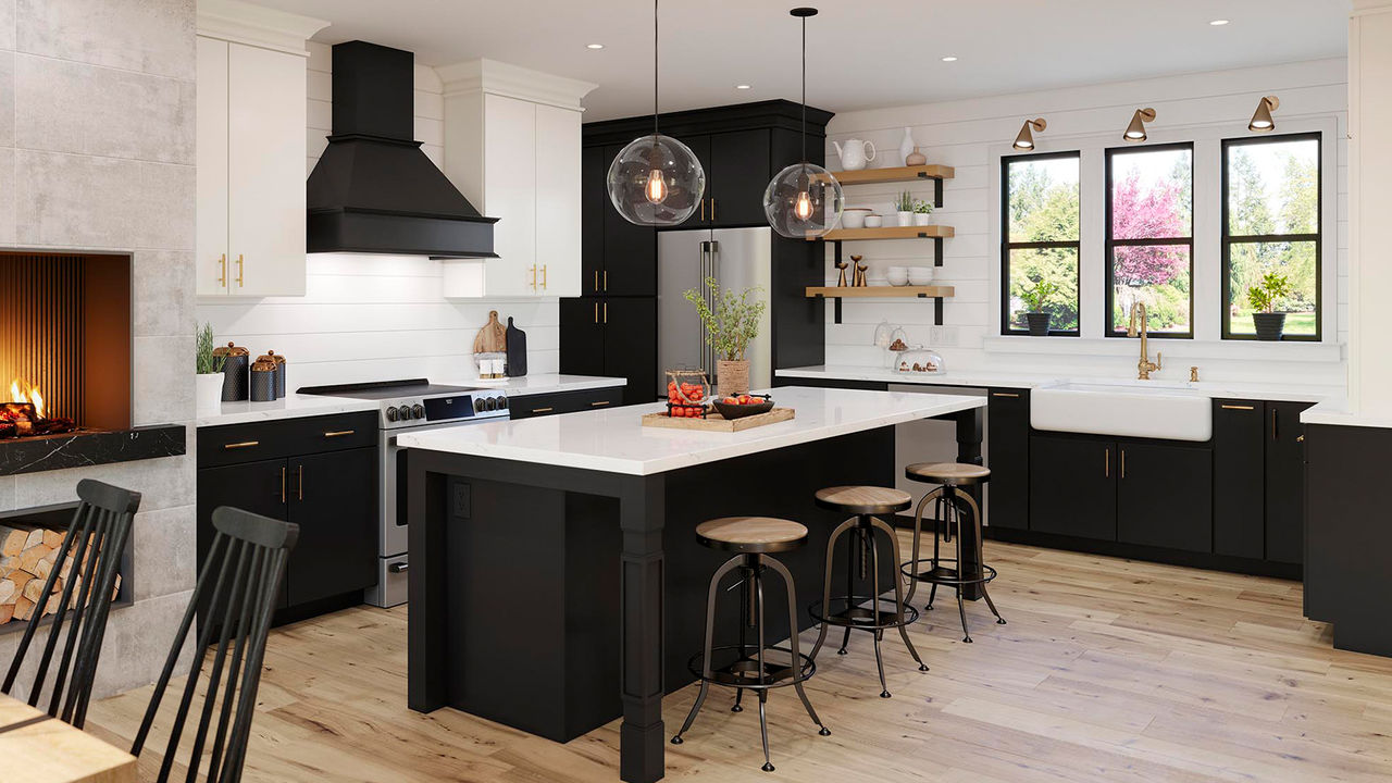 Sydney in Painted Linen and Painted Black