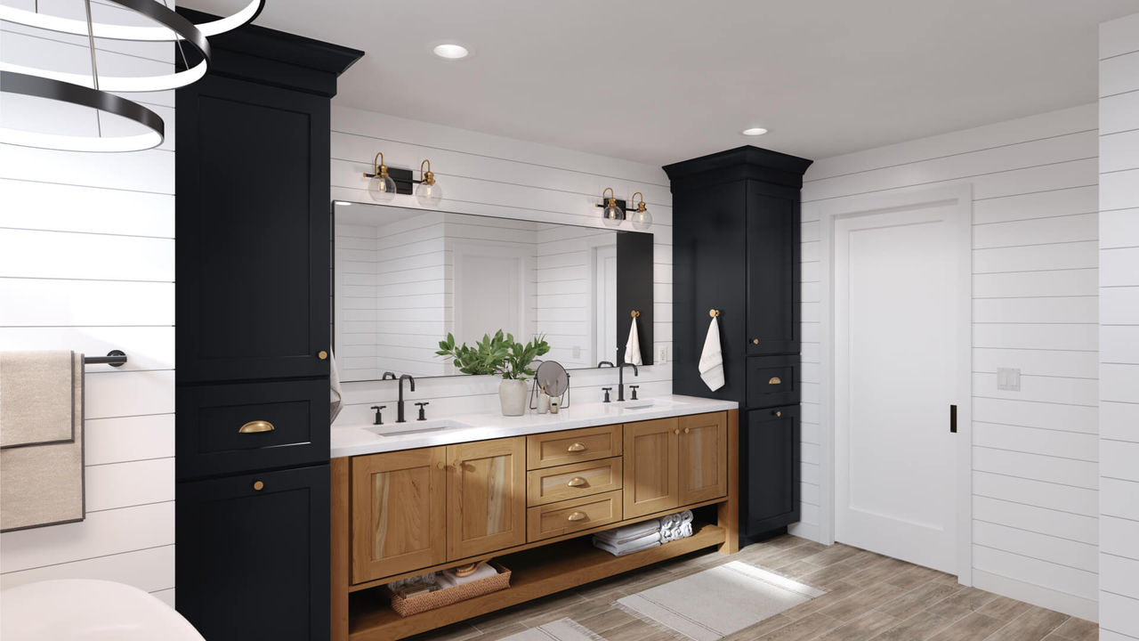 Mission in Cherry Amber and Painted Black