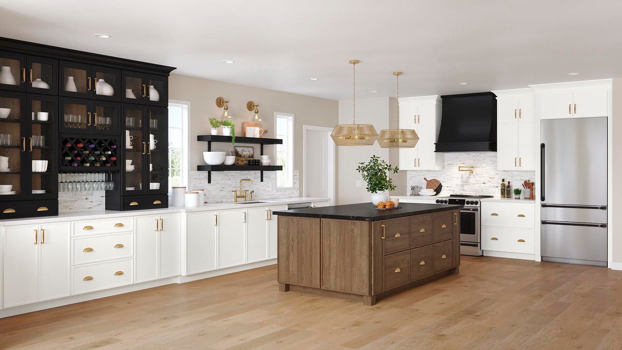 Southall in Cherry Clove, Painted Black and Painted Linen