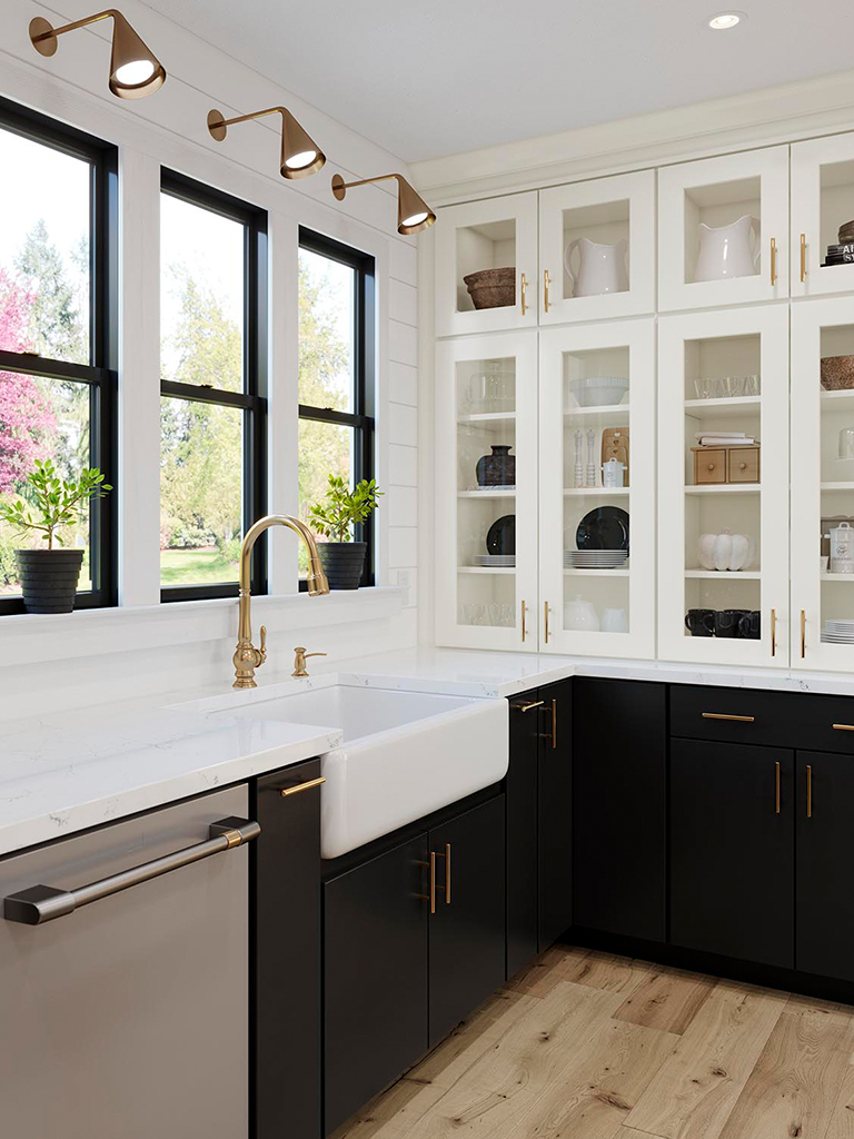 Black and White Kitchen